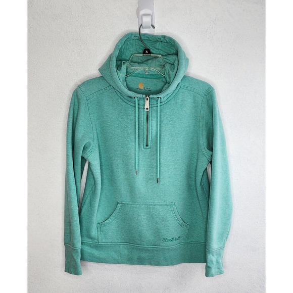 Carhartt Tops Carhartt Heavyweight Quarter Zip Fleece Lined Green